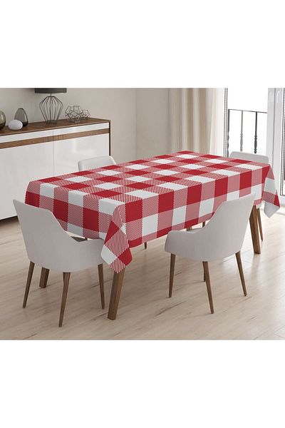 Evmila Printed Velvet Texture Tablecloth