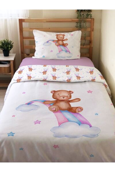 Evmila Dvostrano Medvedić Sa deznom Čaršav s Set od 2 dela Jednokrevetno Set ...