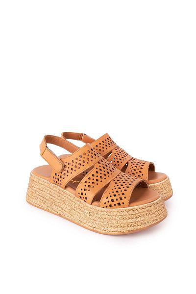 Gondol Women's Genuine Leather Platform Sole Sandals Mlk.2054