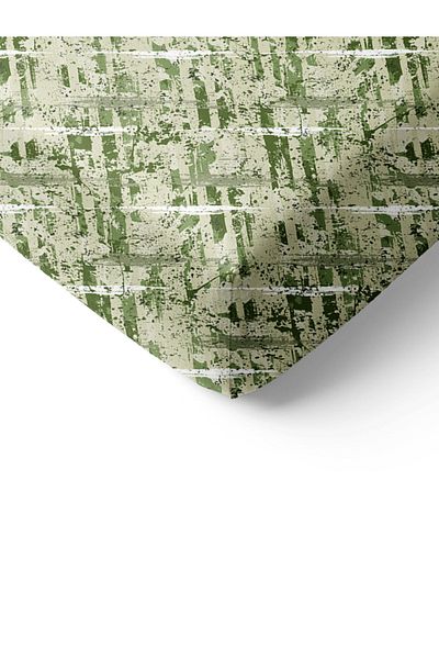 Evmila Modern Pattern Printed Double Sheet Set 160x200 Cm - Green
