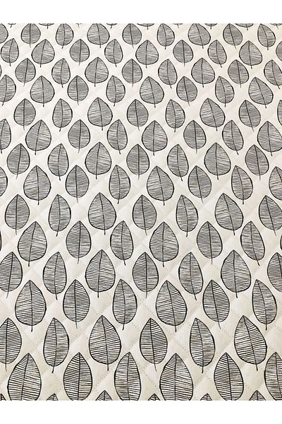 Evmila Leaf Pattern Double Printed Pique (200x220 Cm) White