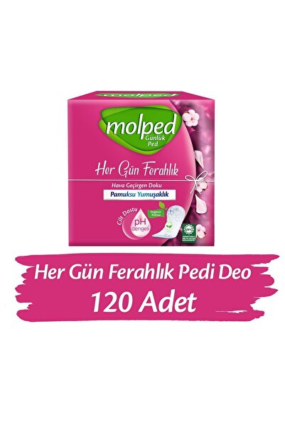 Molped Her Gün Ferah Günlük Pedi Deo 120 Adet