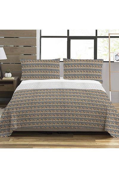 Evmila Ethnic Pattern Double Printed Pique (200x220 Cm) Colorful