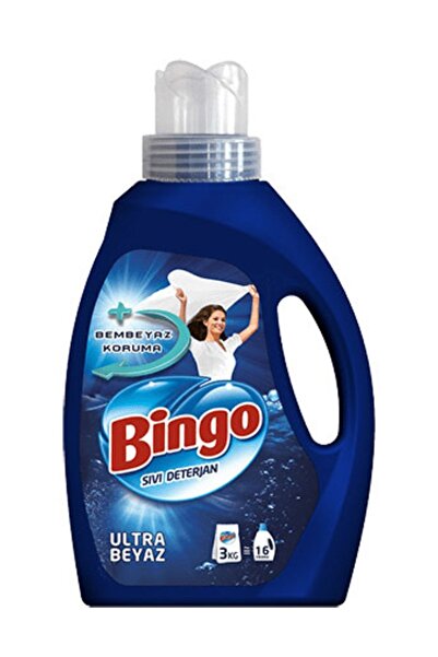 Bingo Ultra Beyaz Sıvı Set Çamaşır Deterjanı 975 ml