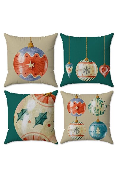 Evmila Božićni set Somot Jastuk - Novogodišnji i božićni set od 4 komada