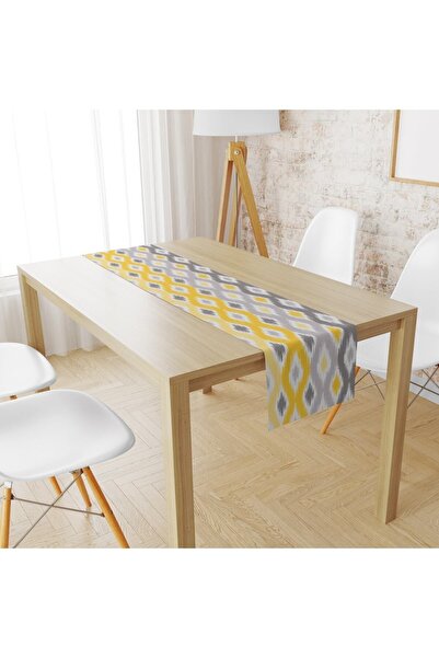 Lolla Evmila Yellow Geometric Pattern Runner Llrn 9