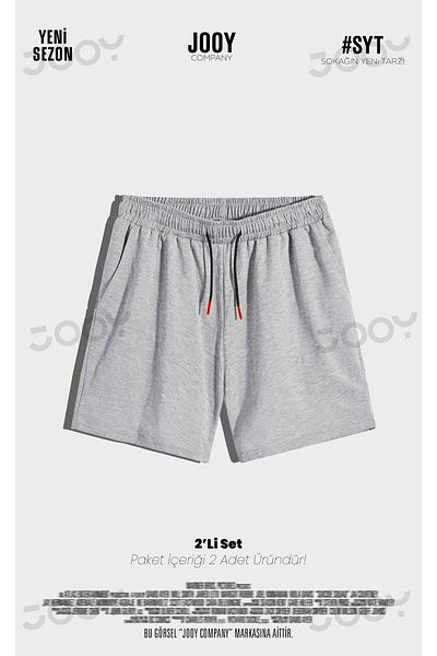 Jooy Company 2-Piece Gray Men's Jersey Shorts Advantage Set