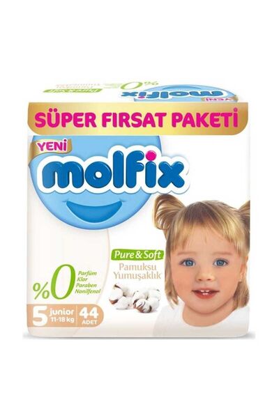 Molfix Pure&soft Süper Fırsat Junior No:5 44lü