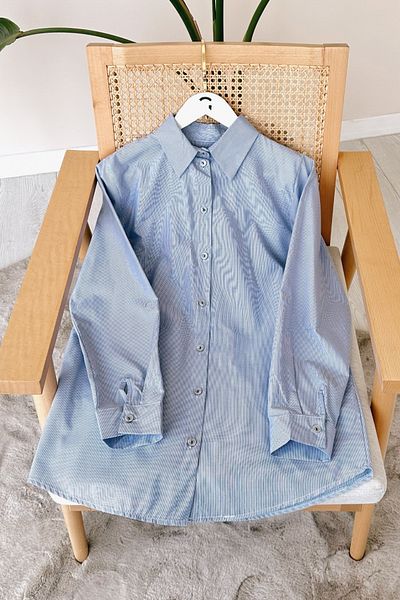 Gizce Teca Blue Shirt - Stylish Design