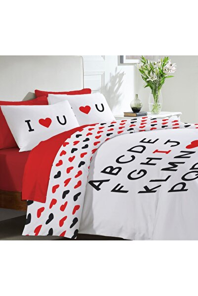 Evmila Серце, спеціальний принт до Дня закоханих, подвійний комплект постільн...