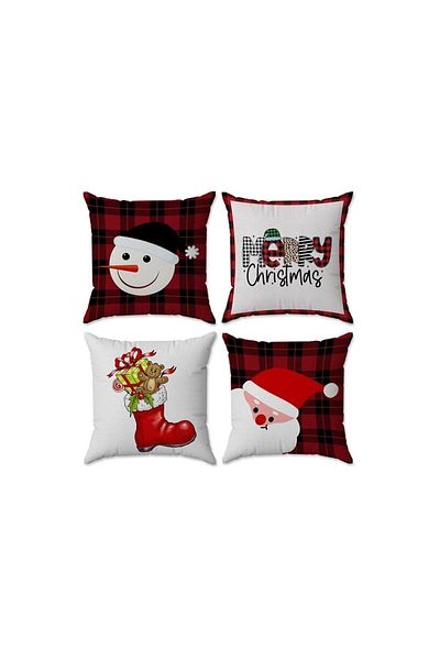 Evmila Set special de 4 huse de pernă de Anul Nou