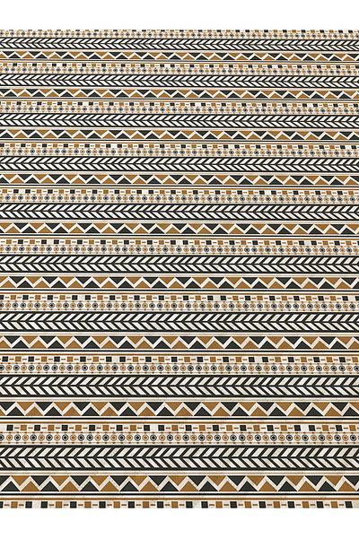 Evmila Ethnic Pattern Double Printed Pique (200x220 Cm) Colorful