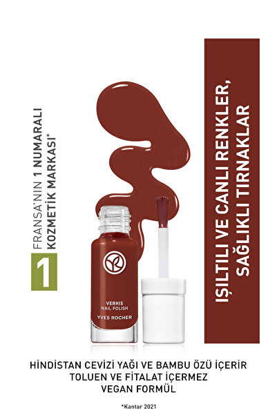 Yves Rocher Go Green Oje-5ml-Kızıl Kahve
