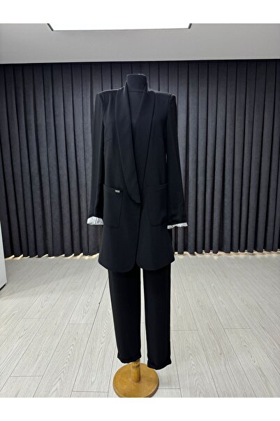 Zühre Cep Detaylı Ceket Pantolon Takım TK-1103