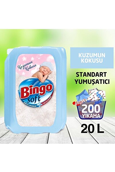 Bingo Soft Çamaşır Yumuşatıcısı Kuzumun Kokusu 5 L Ekonomi Paketi 4'lü.