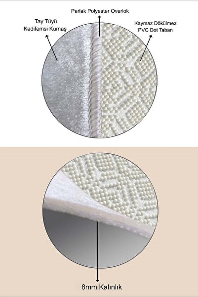 West Home Makinede Yıkanabilir Kaymaz Taban Leke Tutmaz Seksek Desenli Çocuk Odası Halısı Oyun Halısı