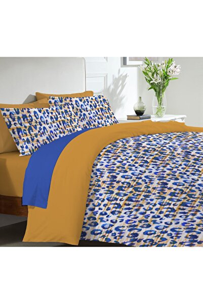 Evmila 200x220 см Двоспальний комплект постільної білизни з леопардовим принтом - 2 штуки 50x70 см Кольоровий