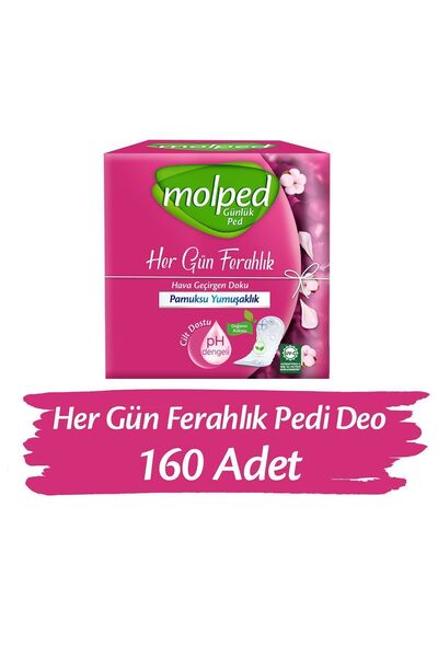 Molped Her Gün Ferah Günlük Pedi Deo 160 Adet