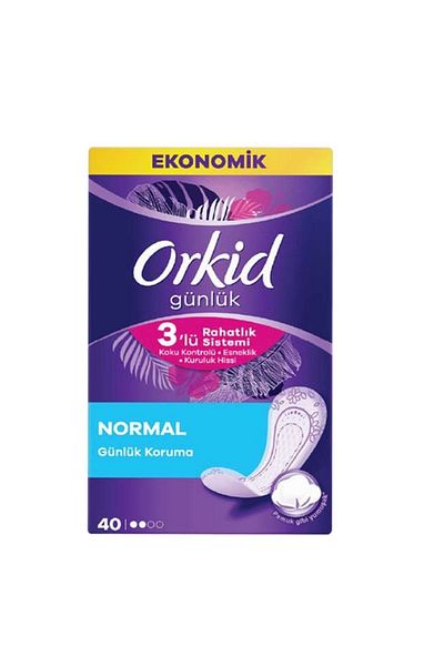 Orkid فوط صحية يومية عادية 40 قطعة اقتصادية