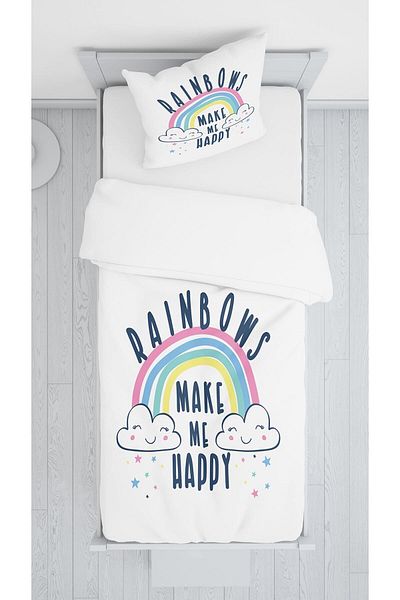 Evmila Unicorn Printed Digital Cover Pillow Set - 1267