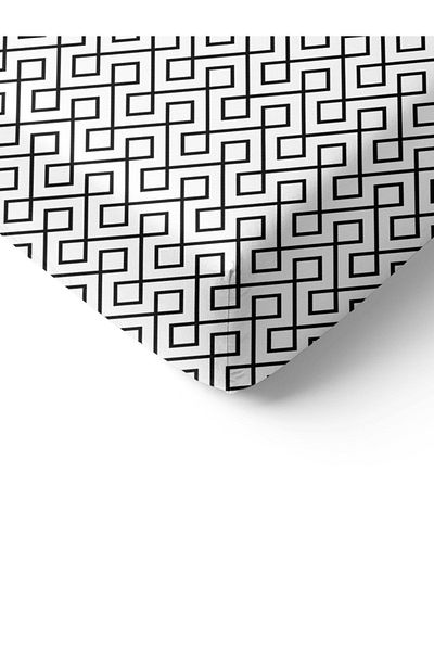 Evmila Geometric Patterned Printed Single Elastic Sheet Set