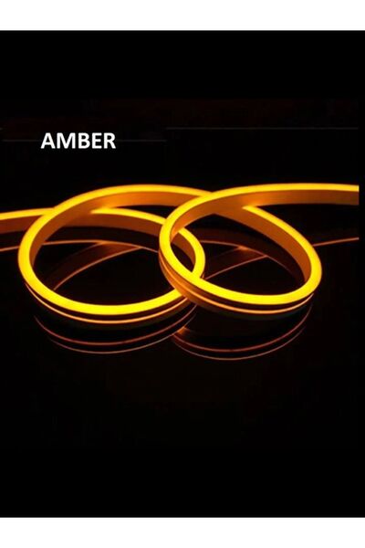 Cata Ct-4554 Neon Esnek Şerit Led 220v Amber 25 Metre Fiş Tak Çalıştır