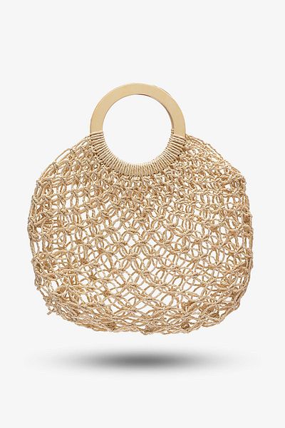 LOVENTA Τσάντα Vica Wicker Mesh