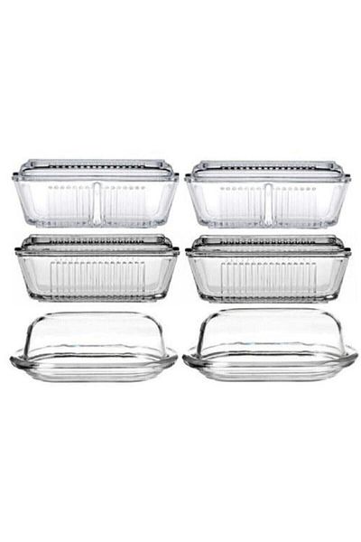 Paşabahçe 6-Piece Glass Breakfast Butter Set