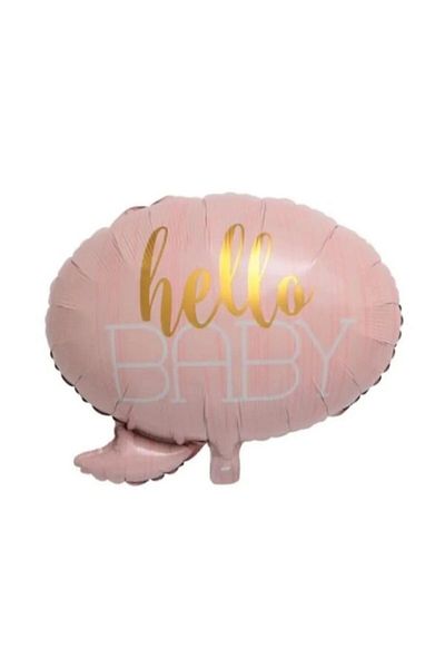 Bkmc Luxury Hospital Decoration Set for Baby Girl - Hello Baby Foil 4 Baby Box and 7-Piece Stand