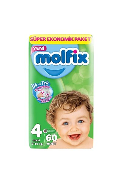 Molfix Bebek Bezi Maxi 4 Numara 7-14 Kg 60'lı Fırsat Paketi