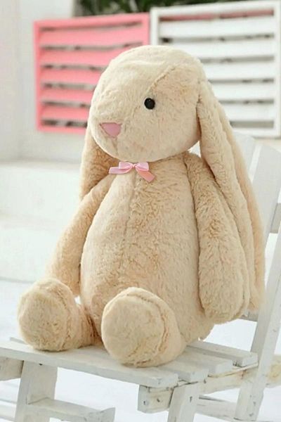 Sole My Sleeping Friend Long Ear Bunny with Bow Tie Plush Rabbit 65 Cm