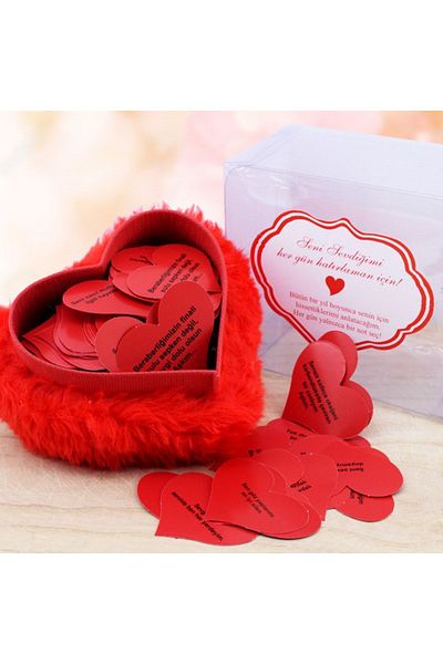 Beauty Box Love Promise Heart Shaped Note Holder Valentine's Day Gift