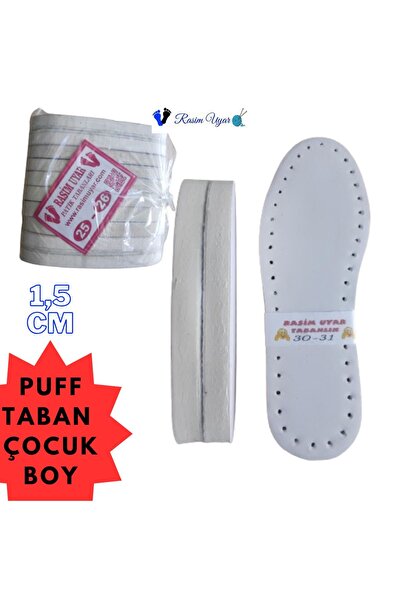 Genel Markalar 5 Çift Beyaz Kalın Puff Bebek Çocuk Bot Ve Terlik Tabanı - 3 K...