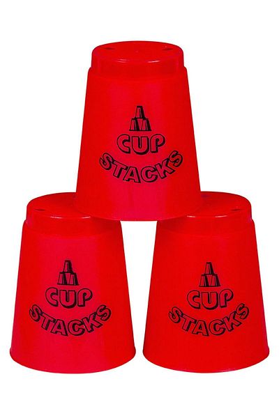 Doğan Oyuncak Dünyası Speed Cup Stacks Red - Licensed Cup Balance Game - Cup Game - Fast Cups