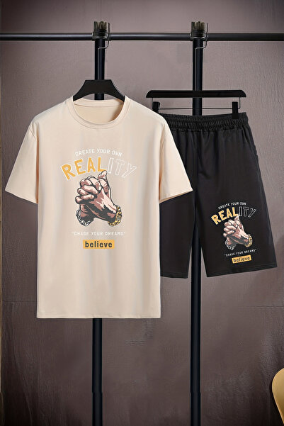 MYADA Дитячий комплект з принтом на 2 частини з еластичною горловиною з принт...