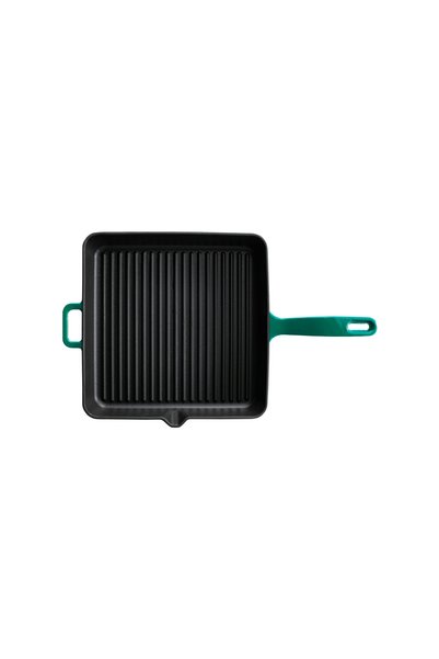 Voeux Kitchenware Profond 30 cm Kare Izgara Tava Turkuaz