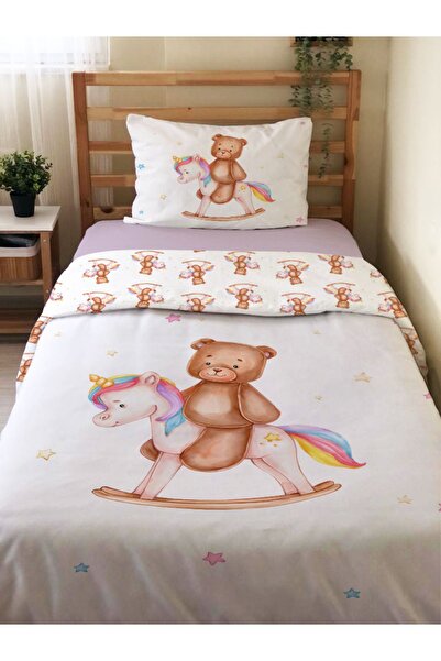Evmila Двосторонній комплект постільної білизни з малюнком єдинорога - без пр...
