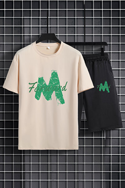 MYADA 20544 Model Children's Set - Crew Neck, Elastic Shorts, Forward Printed...