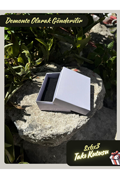 Fatih Kutu 8x6x3 - Lila Renk Süngerli Takı Kutusu | [demonte 25 Adet]