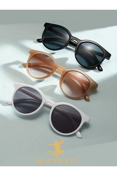 Della Pianto Women's Set - Black Brown Cream Sunglasses
