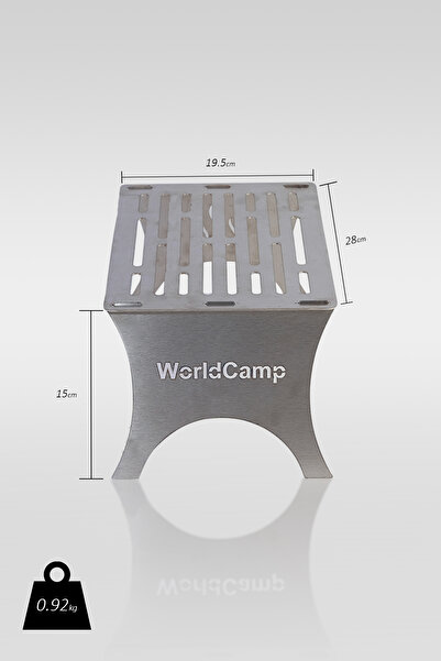 worldcamp Portatif Ateş Üstü Çelik Ayaklı Izgara