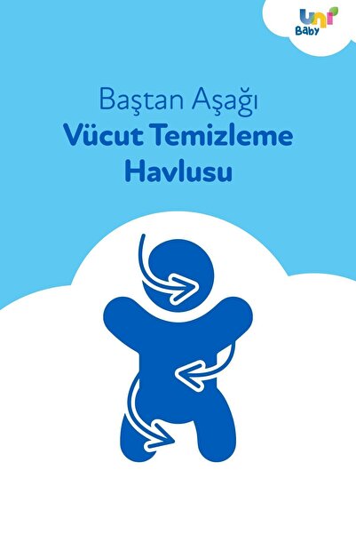 Uni Baby Vücut Temizleme Havlusu Xxl 2'li 100 Yaprak