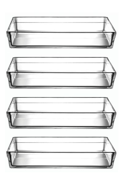Paşabahçe 4-Piece Premium Rectangular Pyrex-59334