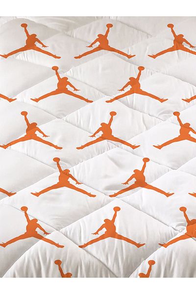 Evmila Basketball Player Patterned Quilted Quilt, Single Sleeping Set