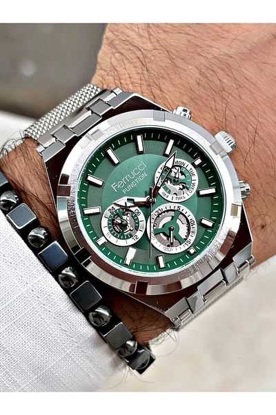 Ferrucci Men's Wristwatch - FCF.03290FH.02 Wicker Cord Function