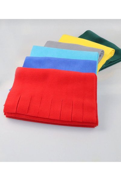myDea Red Scarf Fleece (Red Fleece Beret Gift)