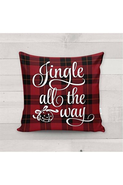 Evmila Novogodišnji specijal Karirano Sa deznom Somot Navlaka za jastuk