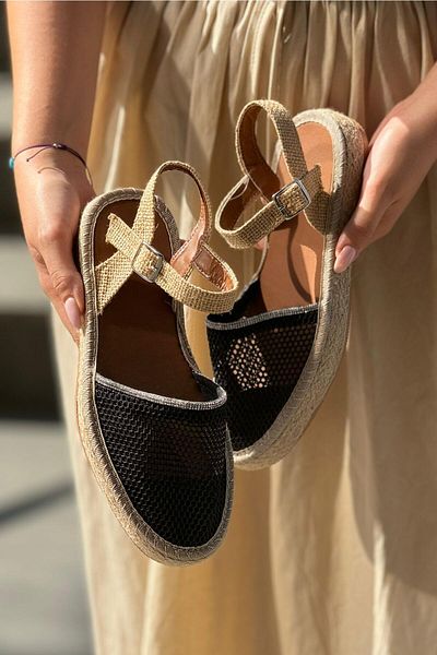 İncimoda Amber Espadrille - Casual Stone Detailed Shoes