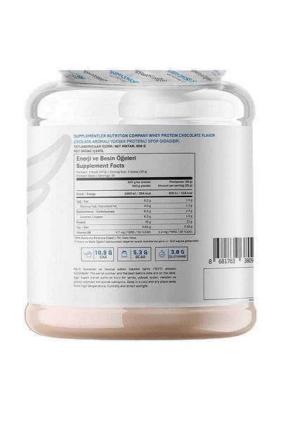 Supplementler Whey Protein 500 Gr - Chocolate