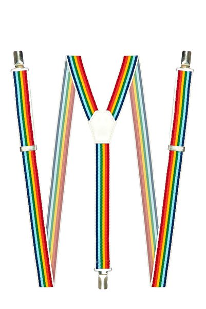 DWOY Κρεμάστρα παντελονιών Rainbow για ενήλικες με μεταλλικό κλιπ